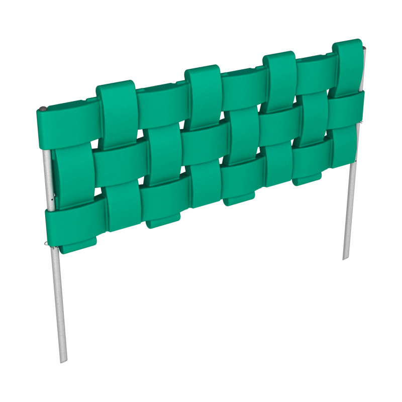 Заборчик декоративный зеленый (385х 980х 50) ЭКОПРОМ Rostok Flox зел. Ограждения